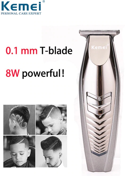Kemei Cordless Hair Trimmer & Hair Clipper & Beard Trimmer 0mm – heskat