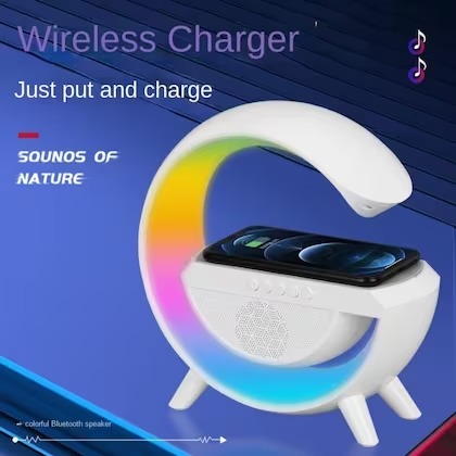 Bluetooth LED Wireless Charging Speaker - BT 2301 – Click Computers