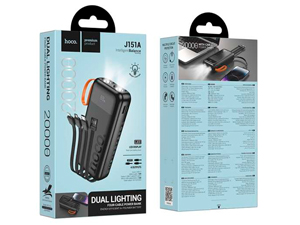 Power Bank Hoco J151A 4-Cable Fast Charging 20,000 mAh