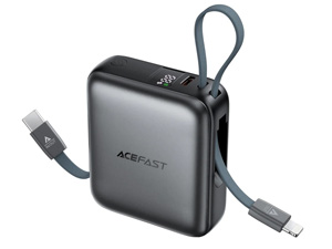 Acefast M23 Power Bank 22.5W with Dual Cables 10,000mah