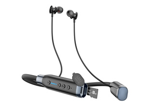 Wireless earphones ES62 with mic + memory