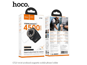HOCO GT20 Wrist Armband Magnetic Holder for Phone Black