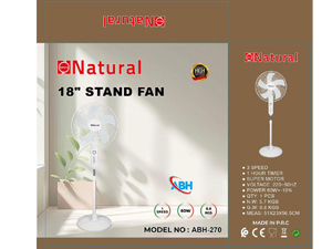 Stand Fan 18 inch ABH-270 Natural Line 60w