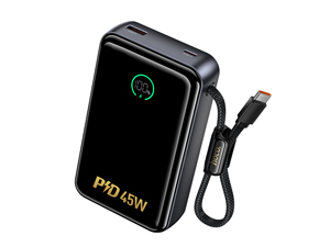 Hoco Q54 PD45W 20000mAh Power Bank with Cable